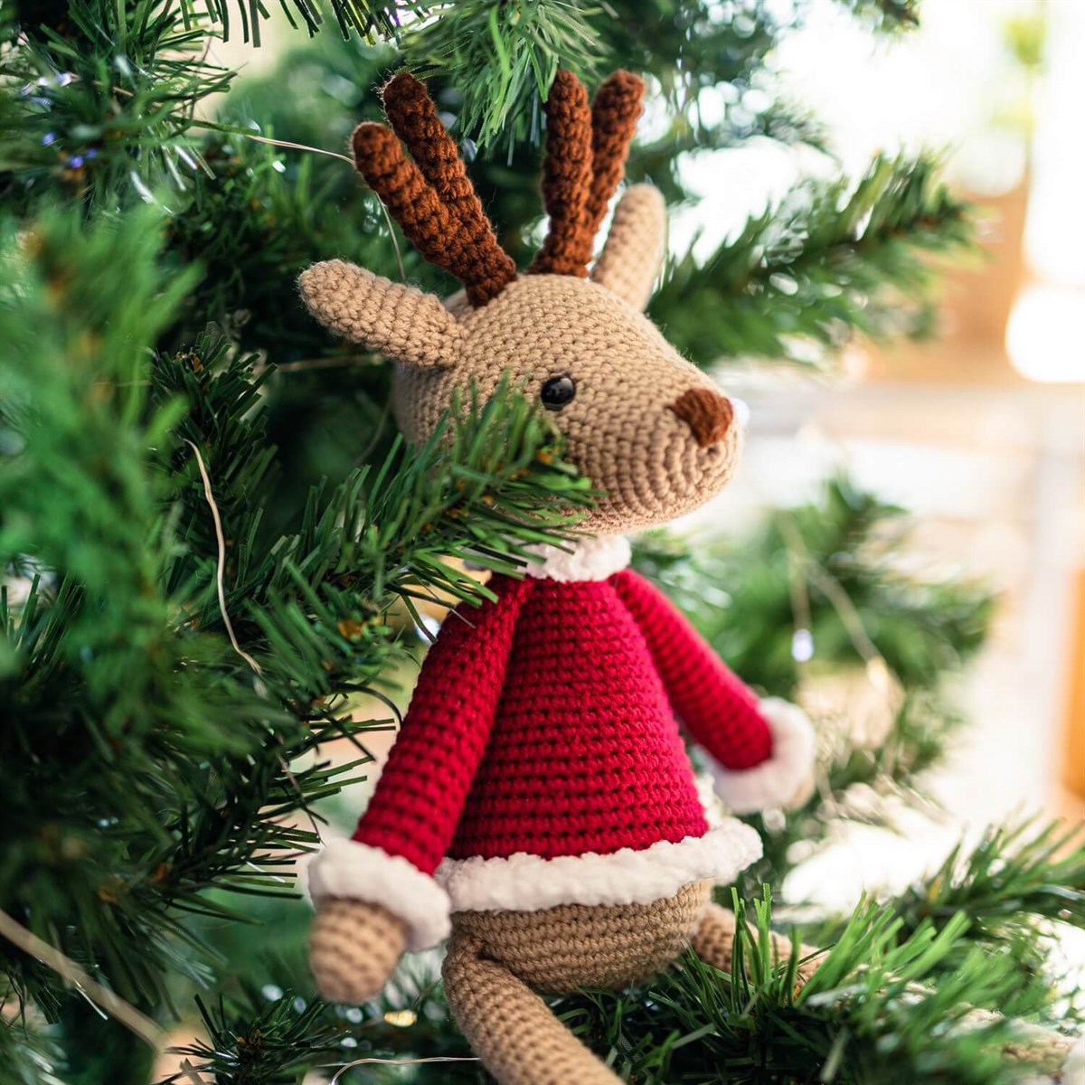 Noel Deer Amigurumi Bebek