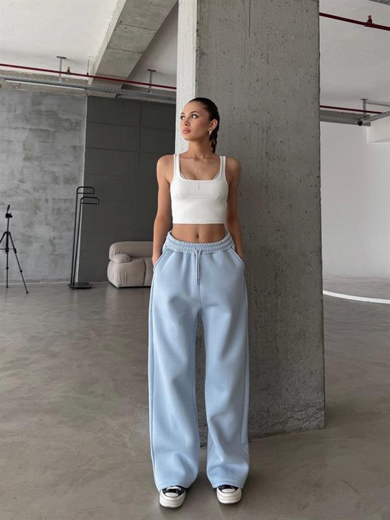 OW Baggy Oversize Bebe Mavi Eşofman Altı