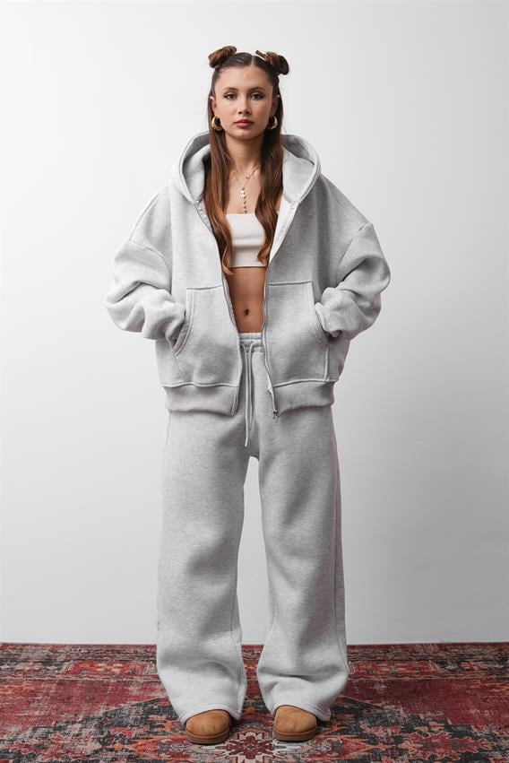 OW Oversize Karmelanj Düz Paça 2li Takım