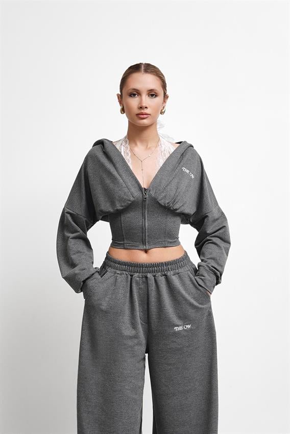 THEOW Dantel Detaylı Oversize Grimelanj Hırka