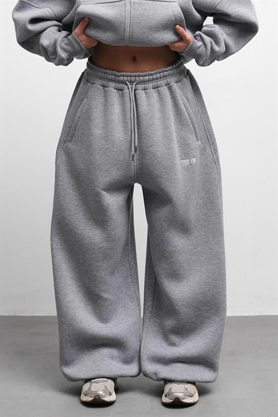 THEOW Oversize Karmelanj Lastik Paça Tek Alt