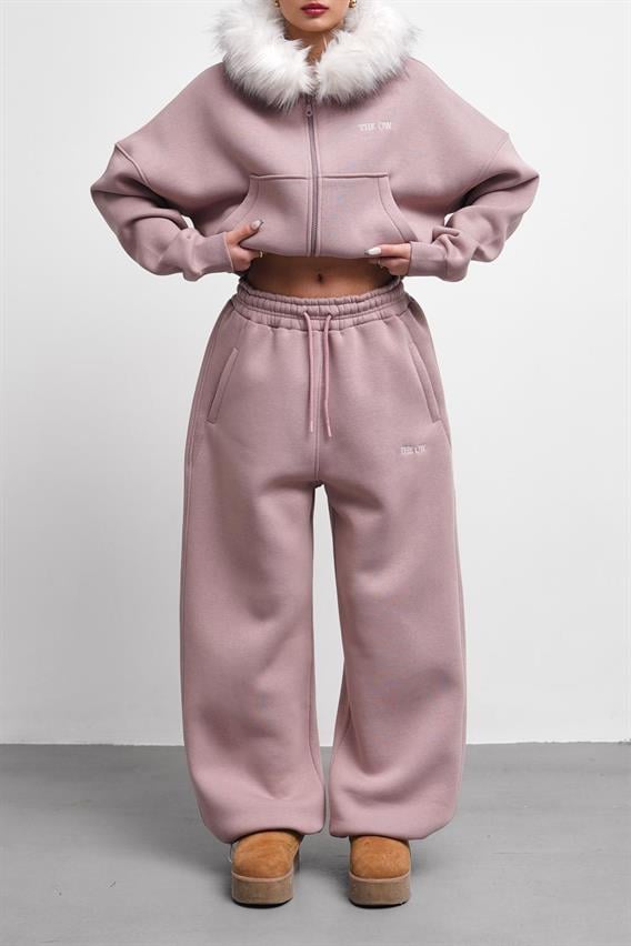 THEOW Oversize Menekşe Lastik Paça Tek Alt