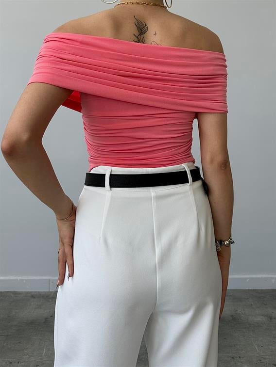 Vanni Somon Modanna Yaka Straplez Bluz  