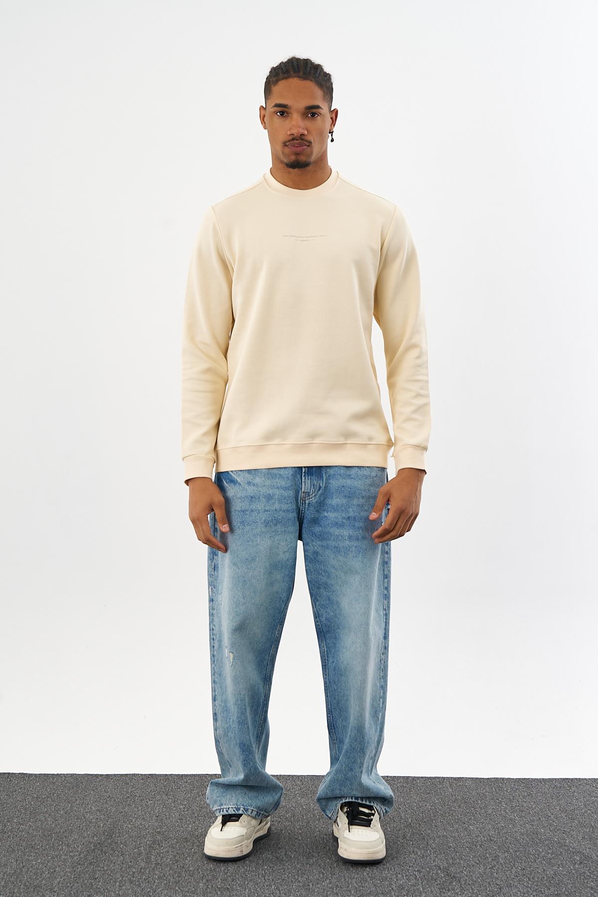 DF ENJEKSİYON SWEAT-2017 - BEJ