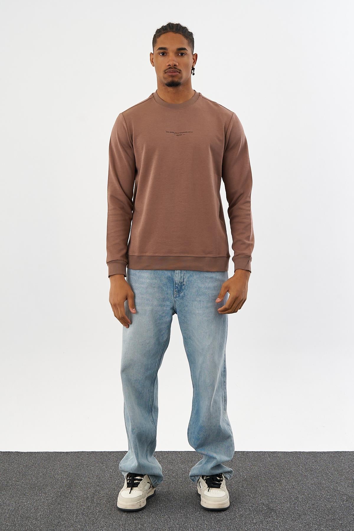 DF ENJEKSİYON SWEAT-2017 - KAHVE