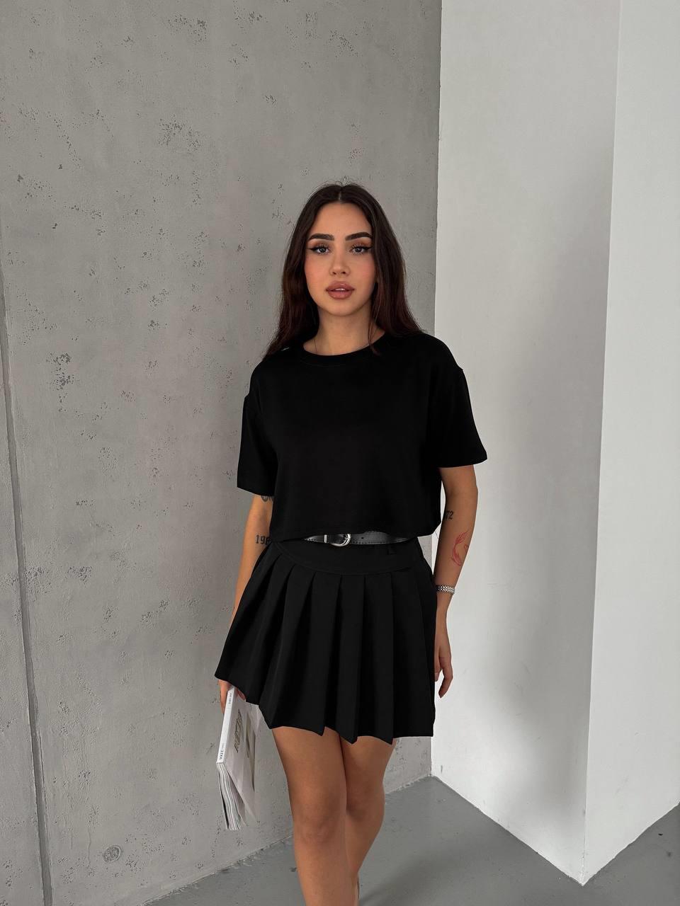 BEYZİK KISA T-SHIRTS - SİYAH