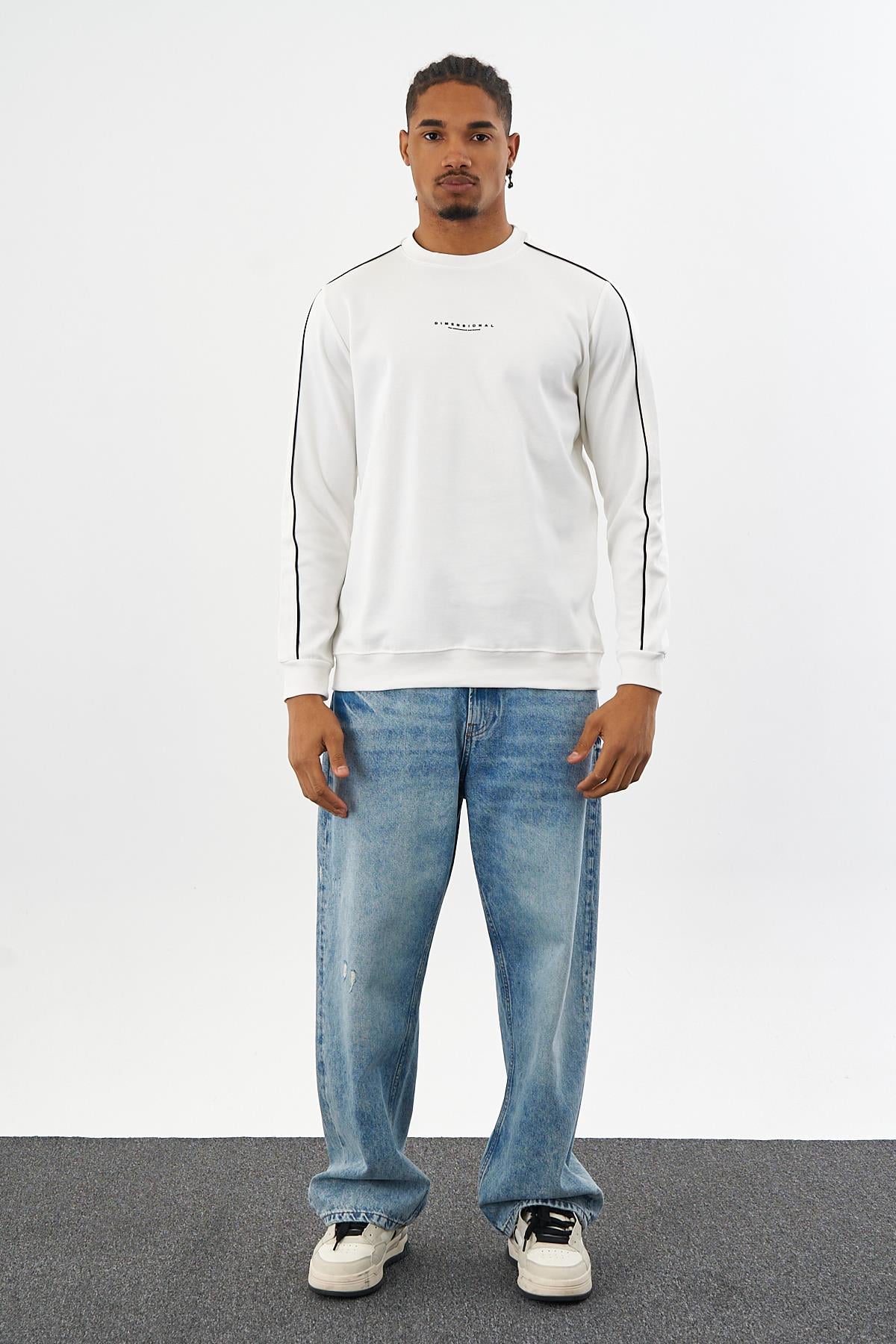 DF ARABİYELİ SWEAT-2012 - BEYAZ