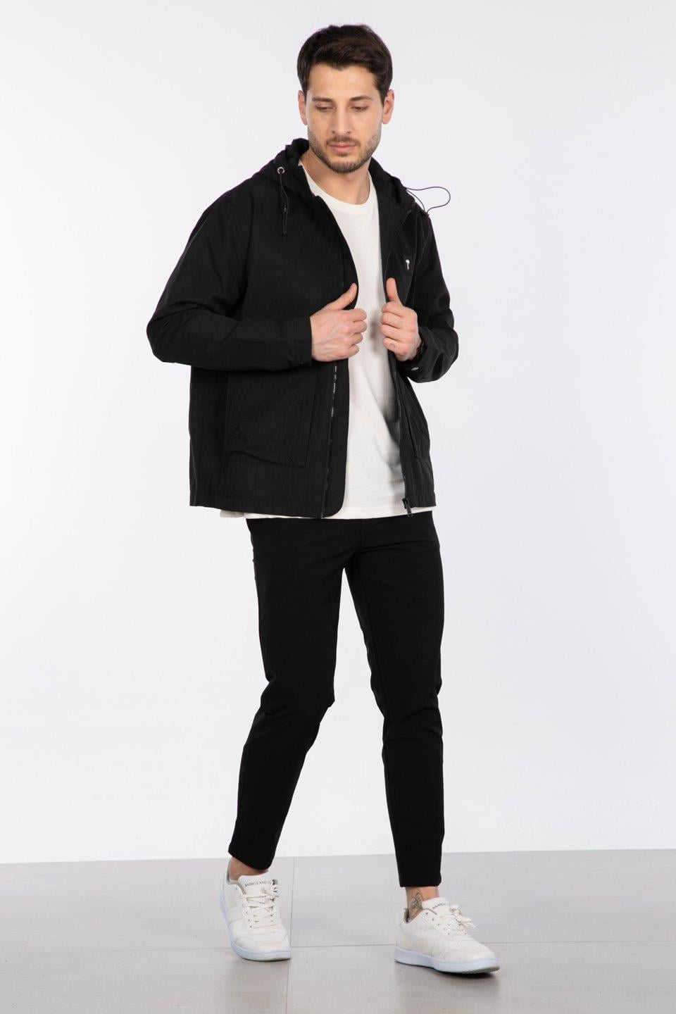 Torba cep mevsimlik mont-2820 - Siyah