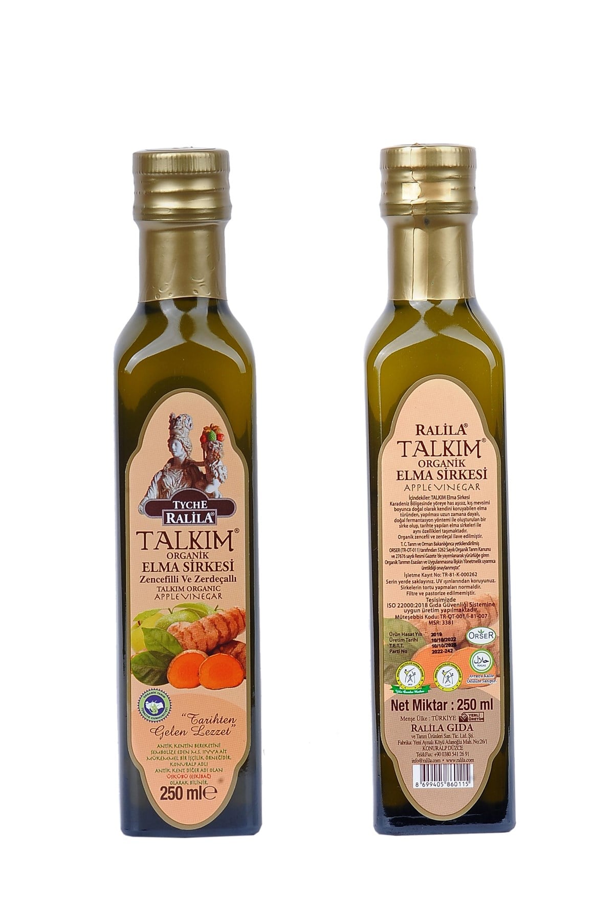Talkım Elma Sirkesi (Zencefil ve Zerdeçallı)