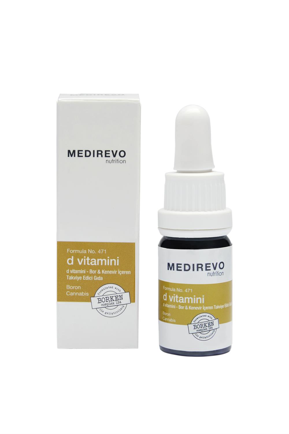 MEDIREVO Formula No. 471 - D Vitamini Bor ve  Kenevir İçeren Takviye Edici Gıda
