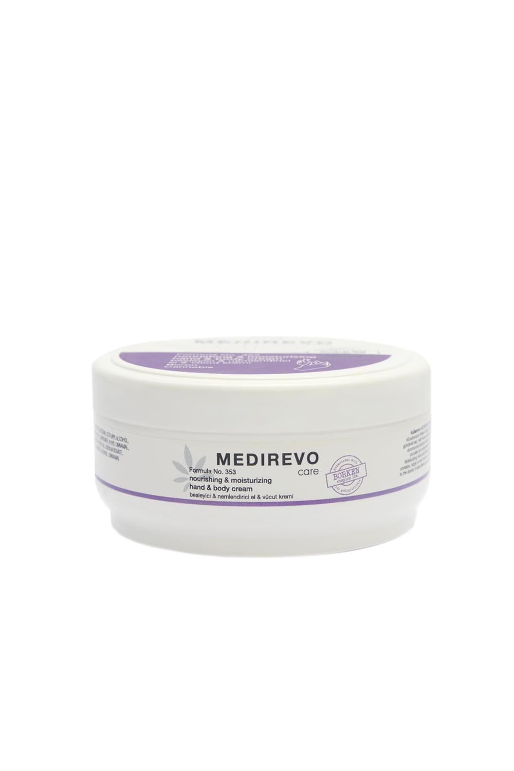 MEDIREVO -  Formula No.353- E Vitamini, Bor, Kenevir Tohumu Yağlı, El ve Vücut Kremive Vücut Balsamı