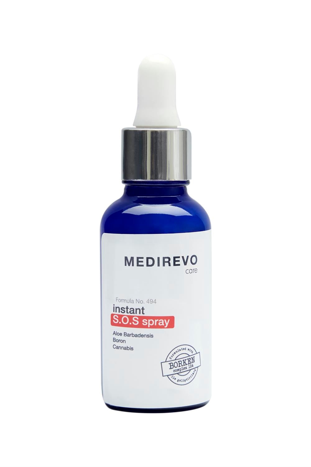 MEDIREVO -  Formula No.494 -Bor, Kenevir Tohumu Yağı, Karanfil, Zencefil, Gliserin, Papayalı Organik Aloe Vera Vücut Yağı ( SOS SPREY)