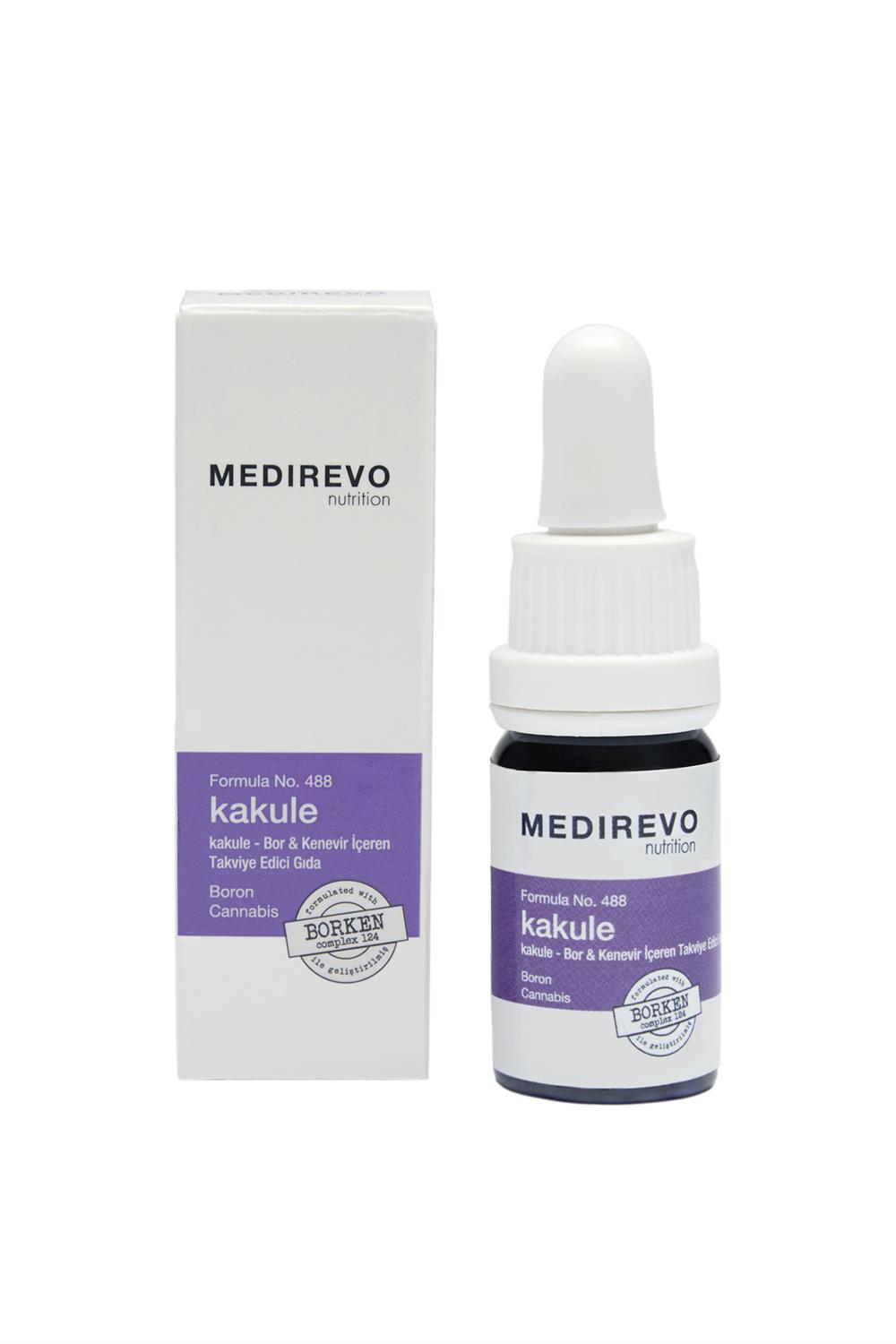 MEDIREVO -  Formula No.488 - Kakule - Bor ve Kevevir Yağır İçeren Takviye Edcisi Gıdae
