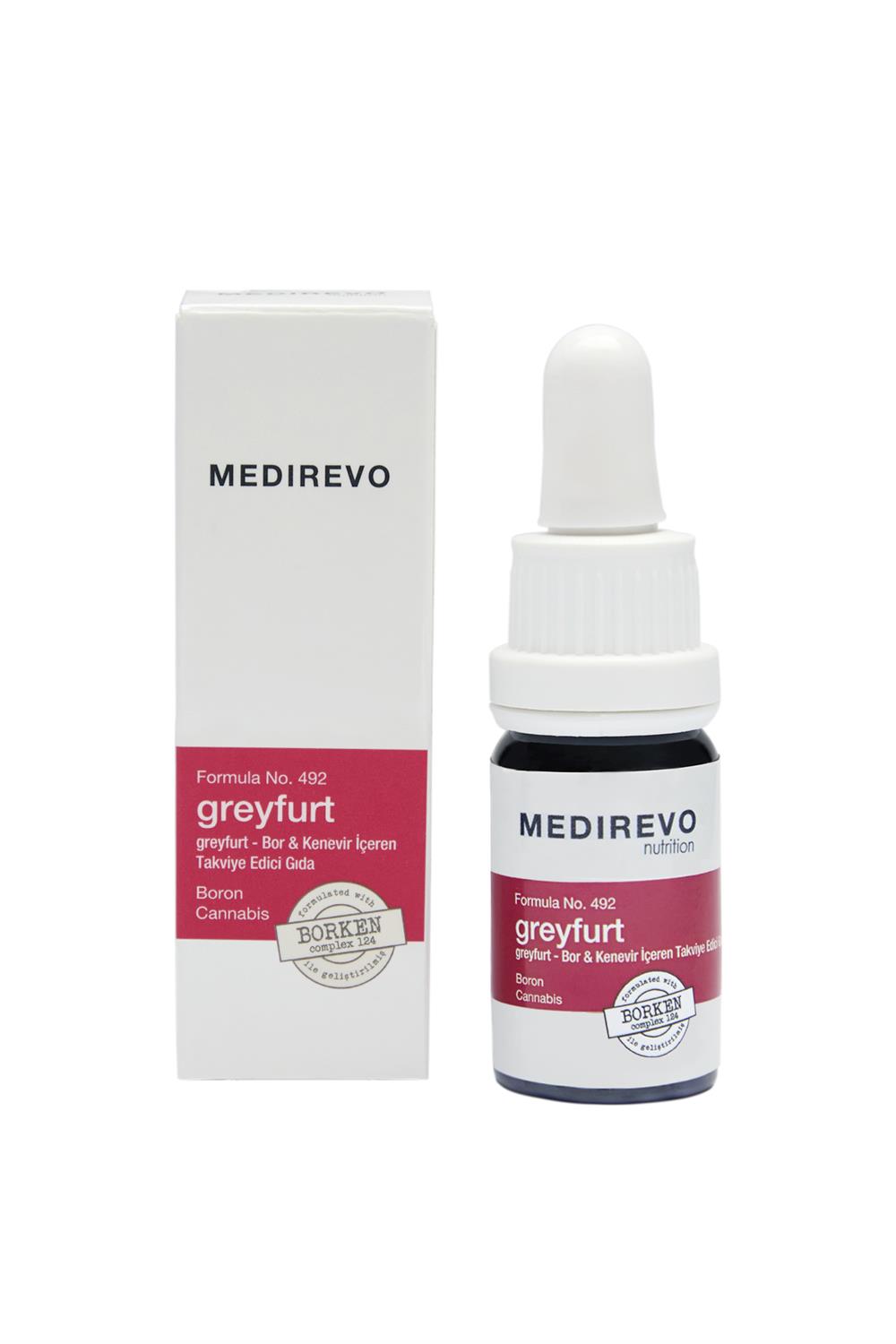 MEDIREVO -  Formula No.491 - Greyfurt - Bor & Kenevir İçeren Takviye Edici Gıda
