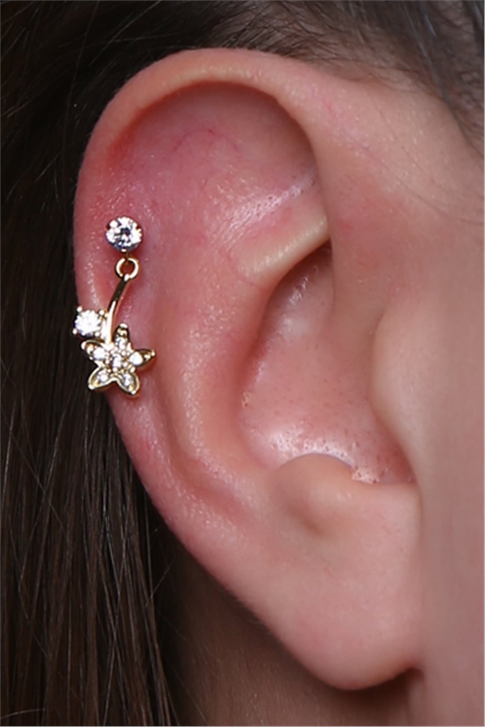 Avize Çiçek Gold Piercing