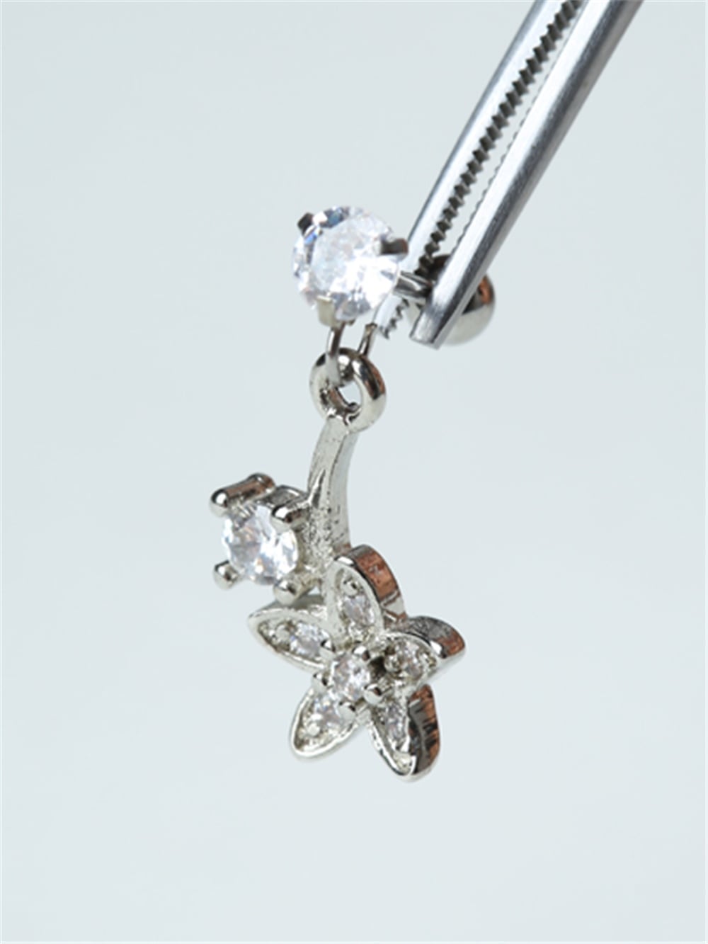 Avize Çiçek Silver Piercing