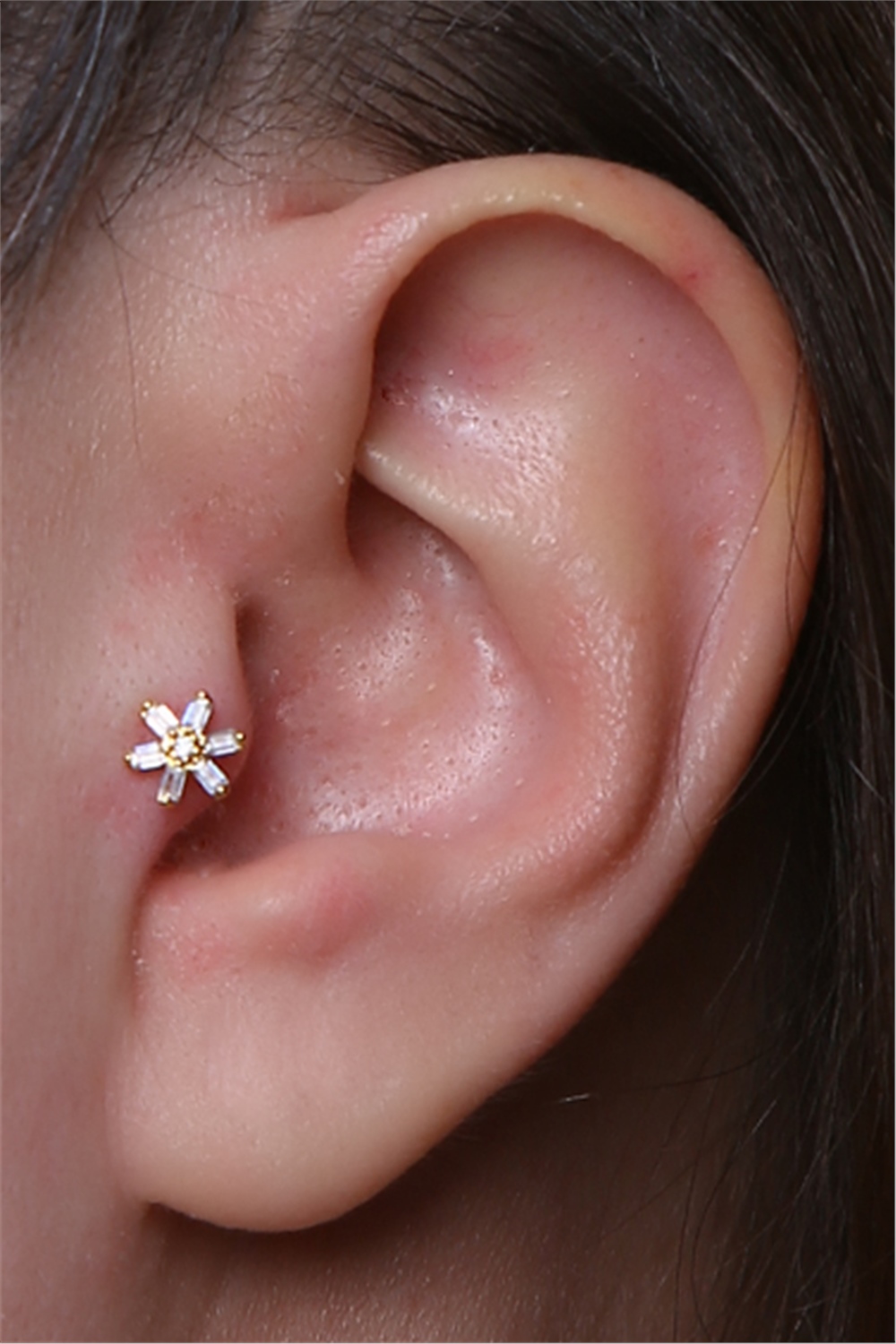 Baget Çiçek Gold Piercing