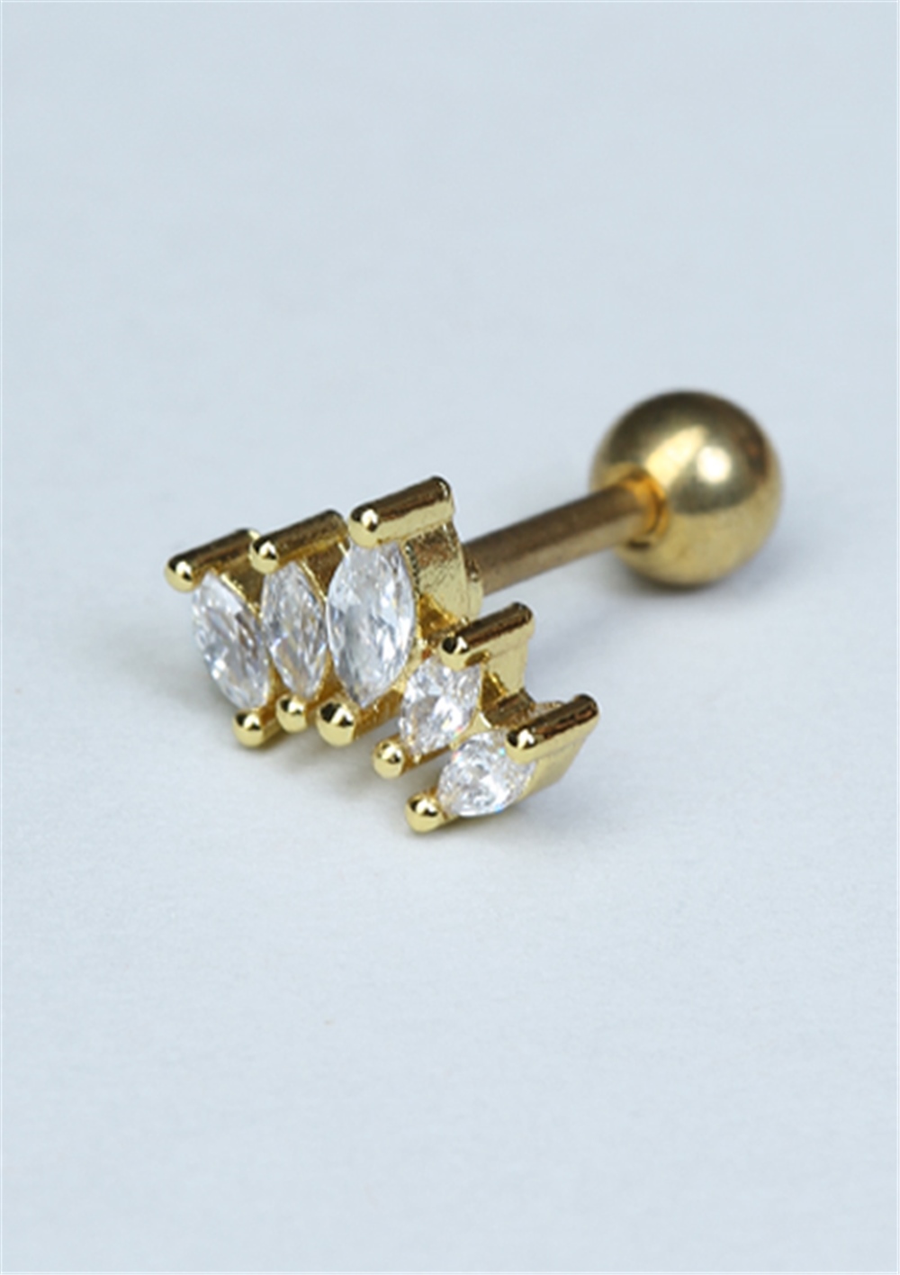 Beşli Markiz Toplu Gold Piercing