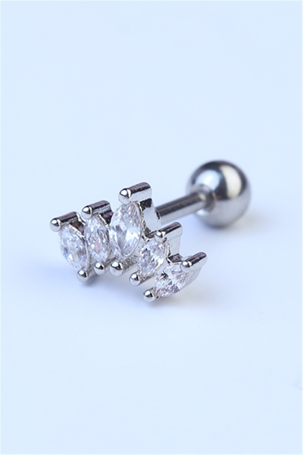 Beşli Markiz Toplu Silver Piercing