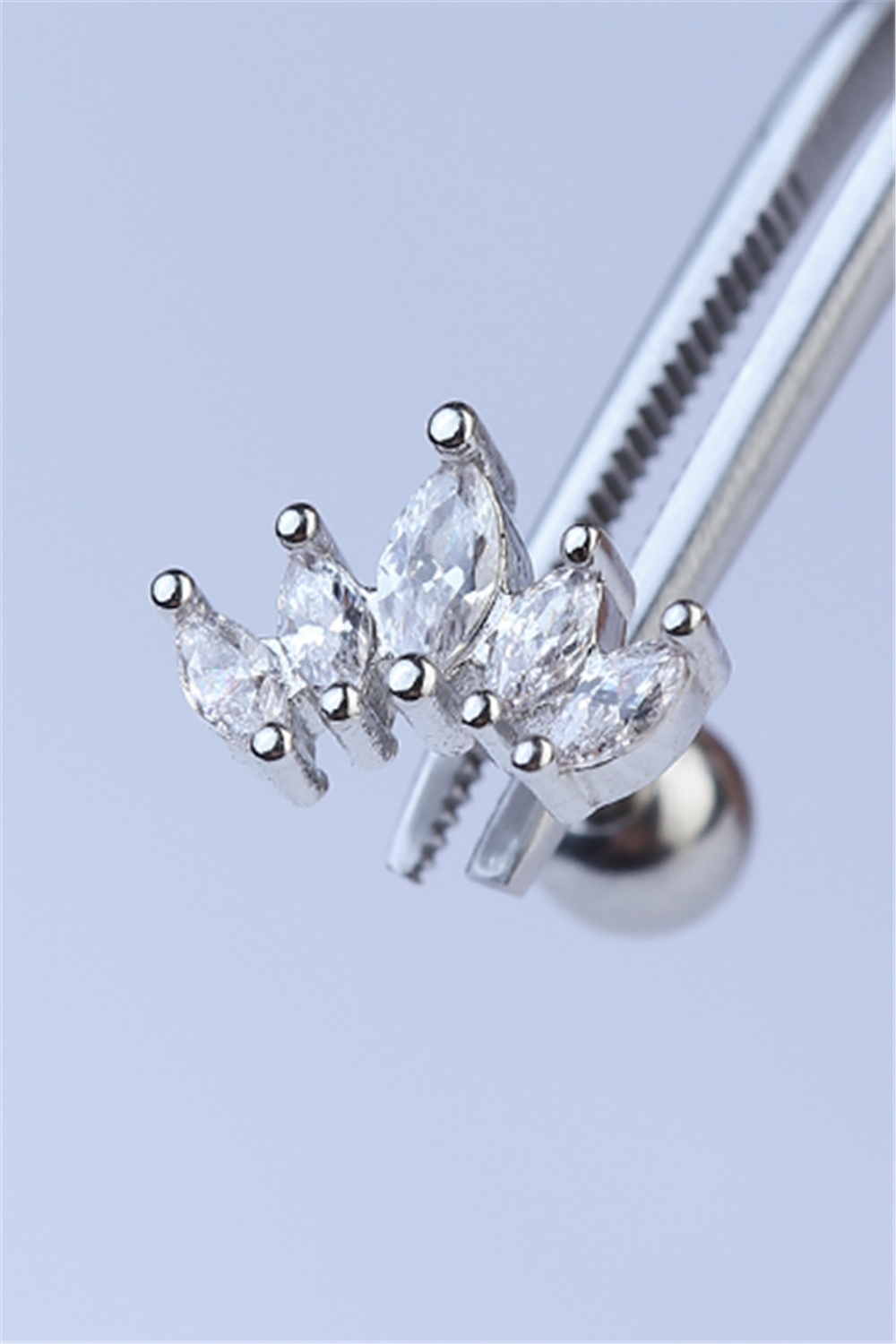 Beşli Markiz Toplu Silver Piercing