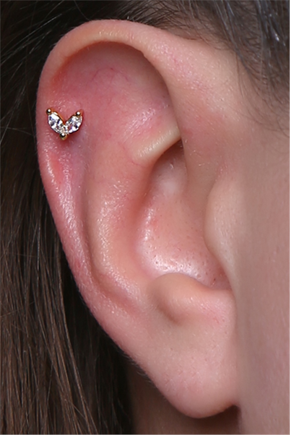 Chevron Gold Piercing 