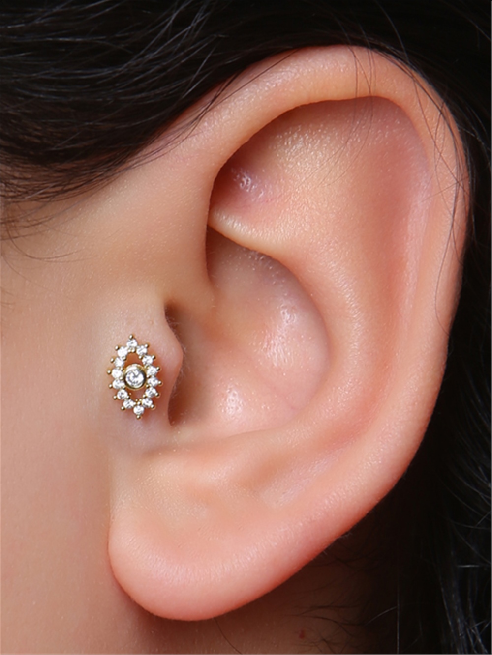 Devil Eye Model Gold Piercing