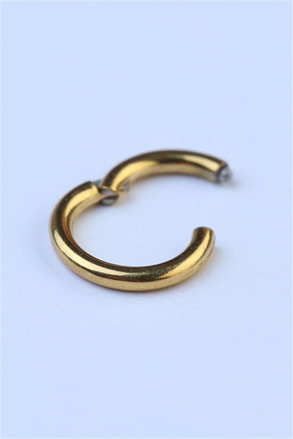 Düz Gizli Kilit Halka Mini Boy Gold Piercing