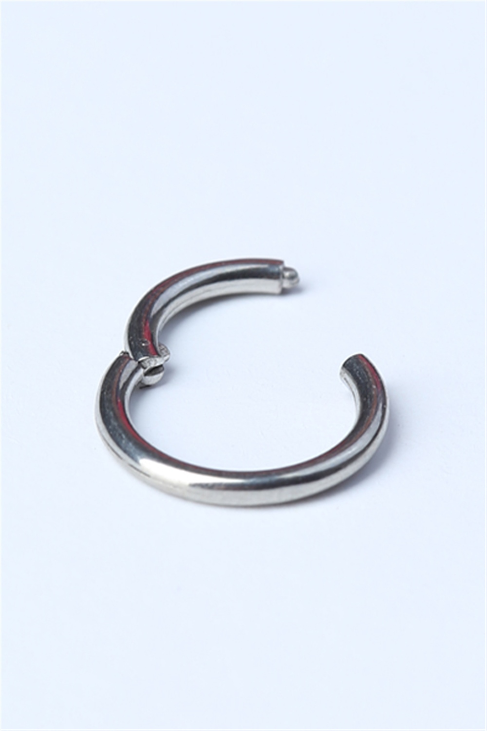 Düz Gizli Kilit Küçük Boy Halka Silver Piercing