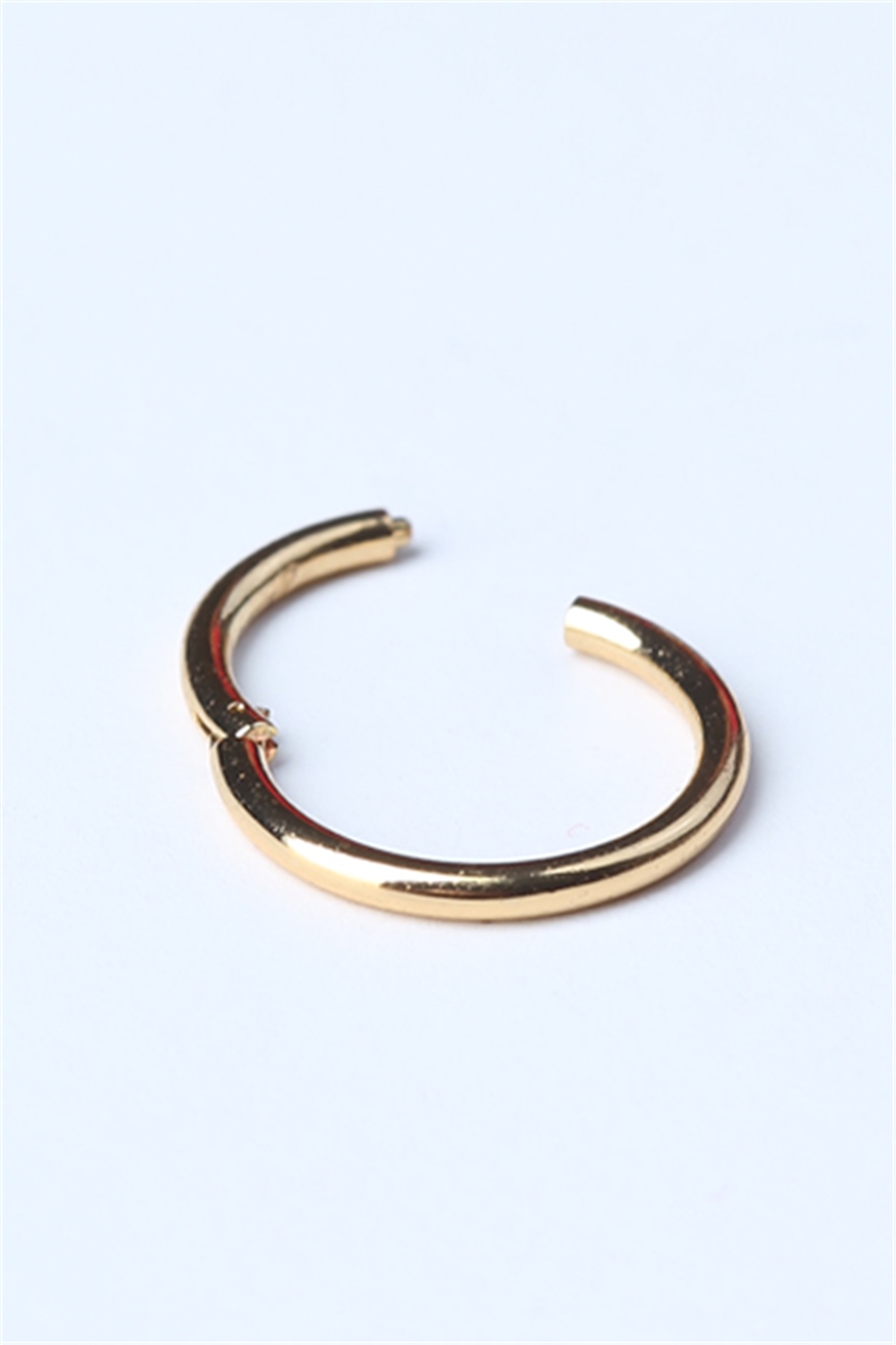 Düz Gizli Kilit Orta Boy Halka Gold Piercing