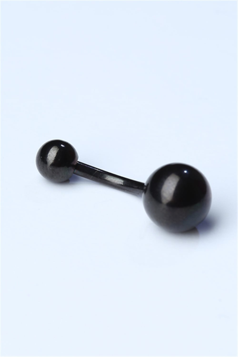 Düz Göbek Siyah Piercing