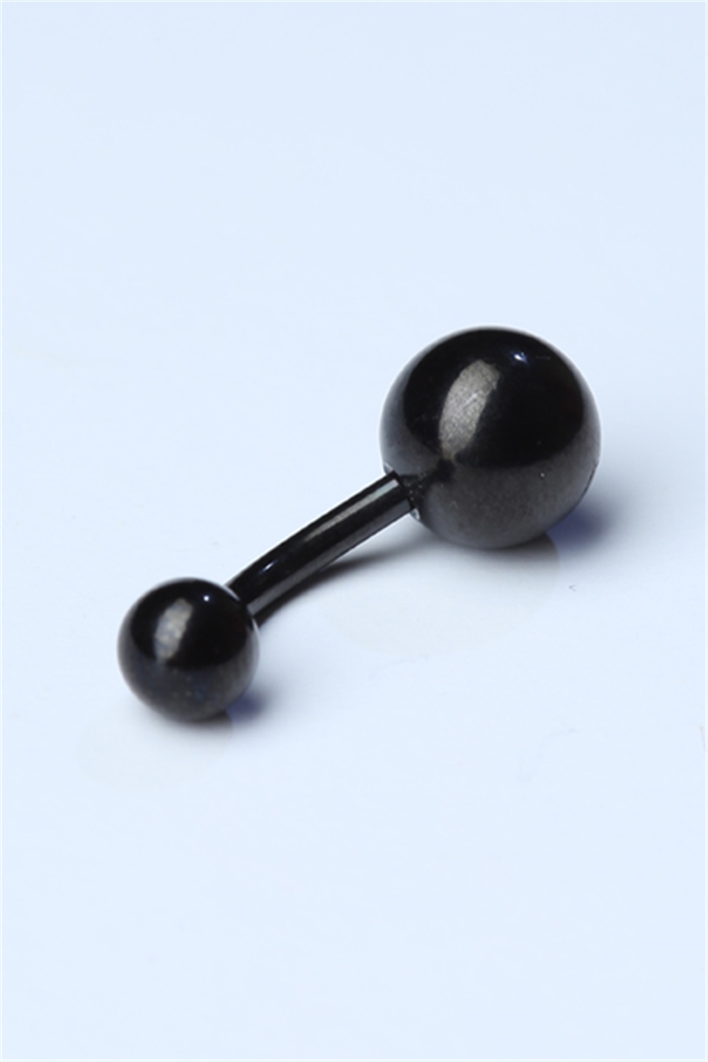 Düz Göbek Siyah Piercing