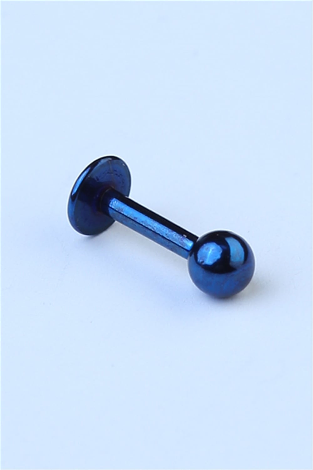 Düz Labret Lacivert Piercing