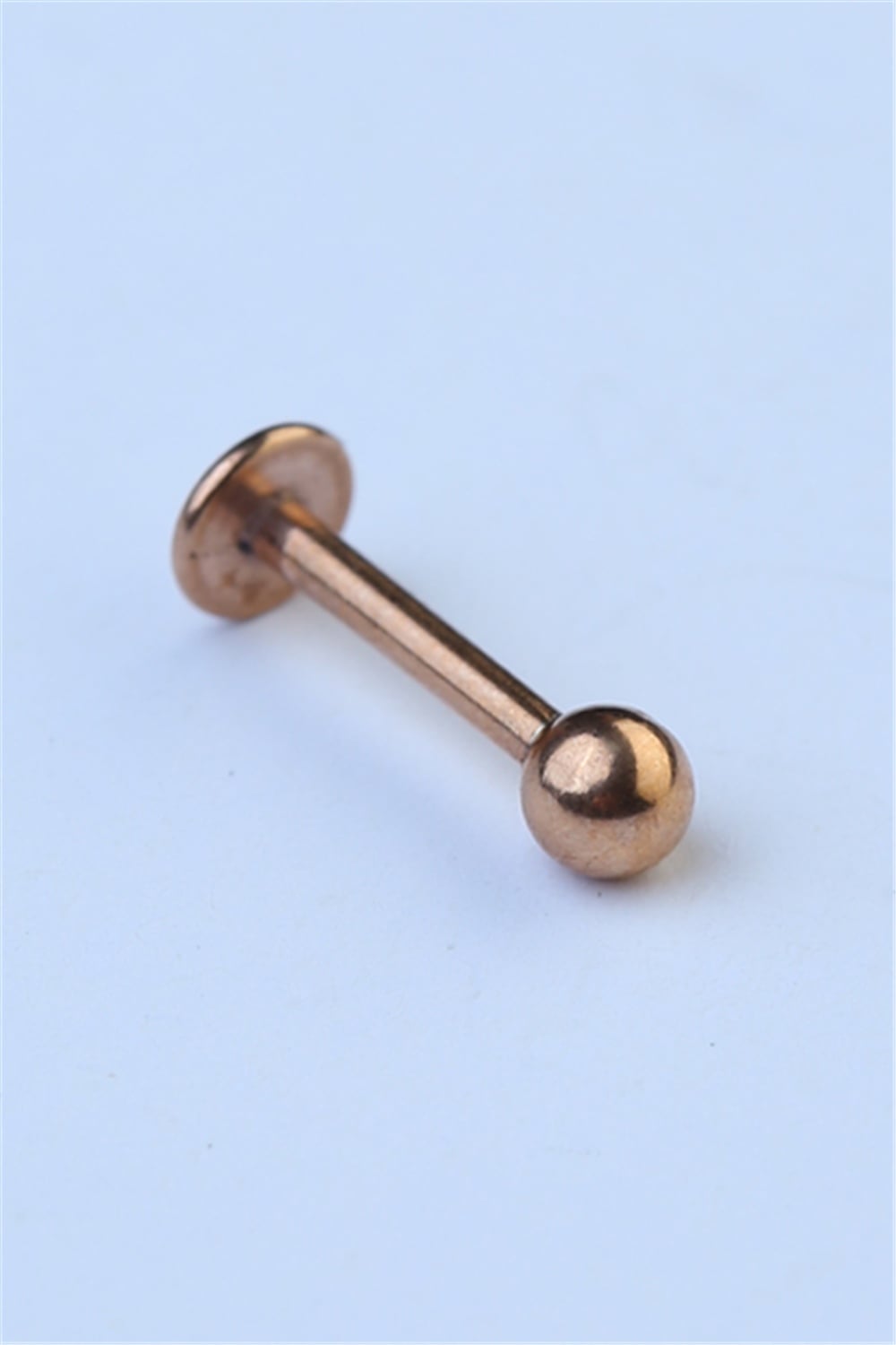 Düz Labret Rose Gold Piercing