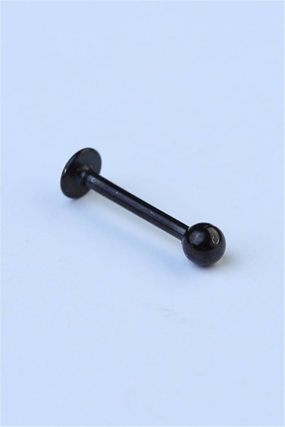 Düz Labret Siyah Piercing