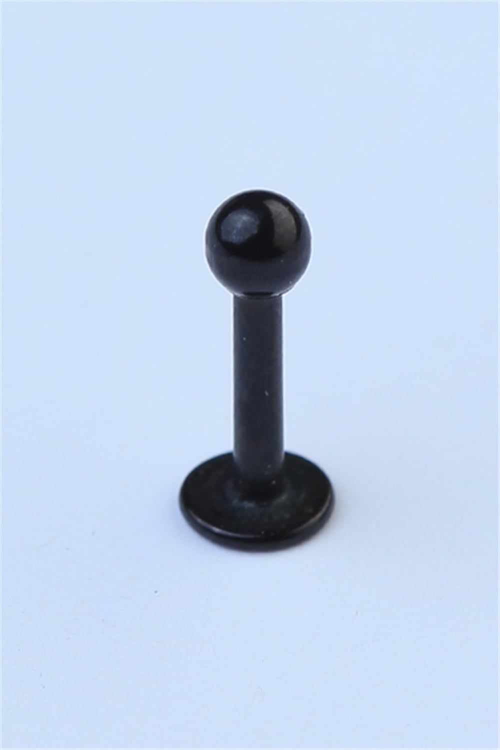 Düz Labret Siyah Piercing