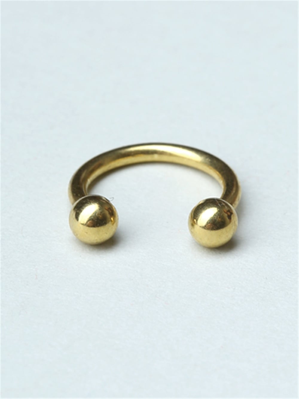 Düz Yarımay Gold Piercing