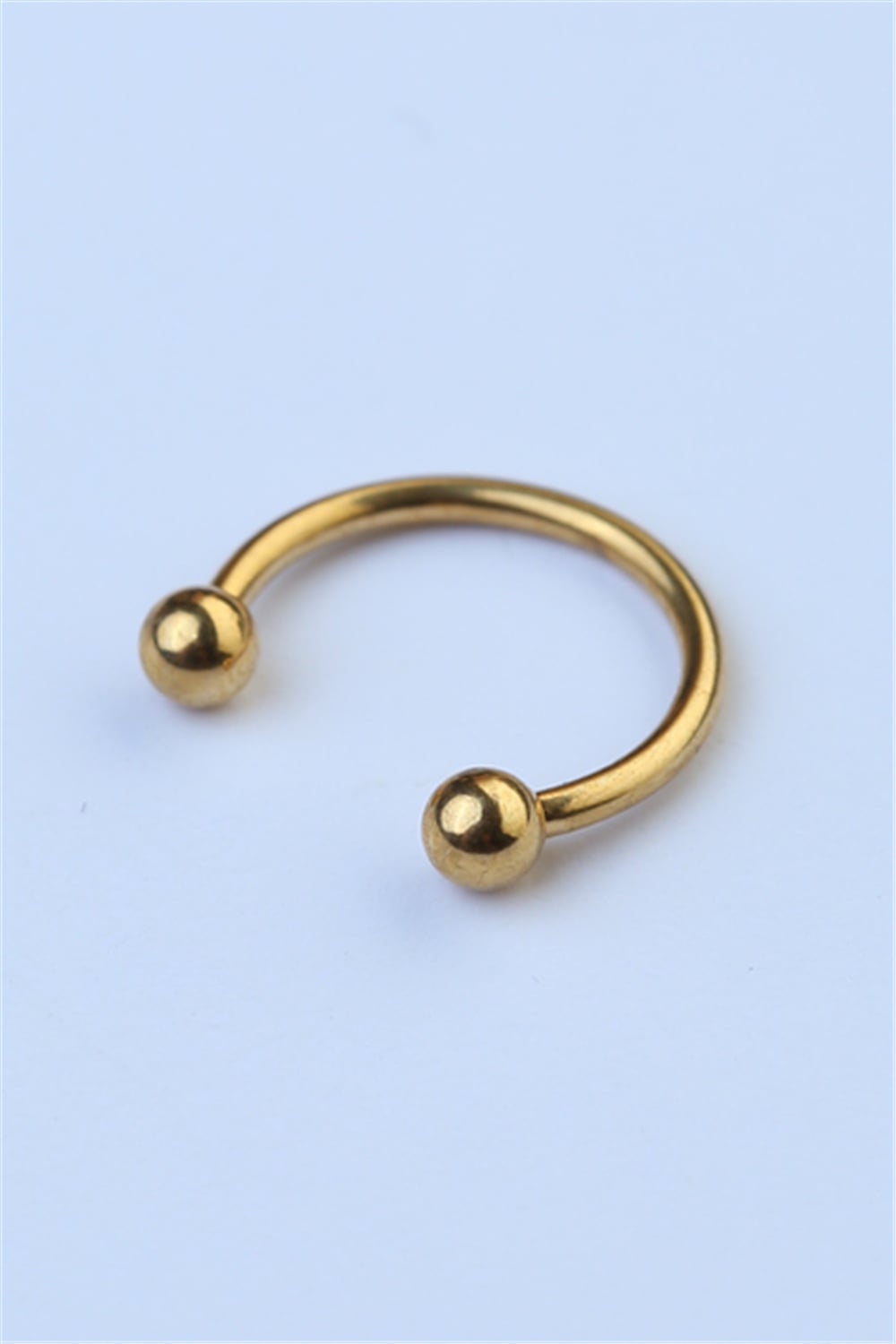 Düz Yarımay Gold Piercing