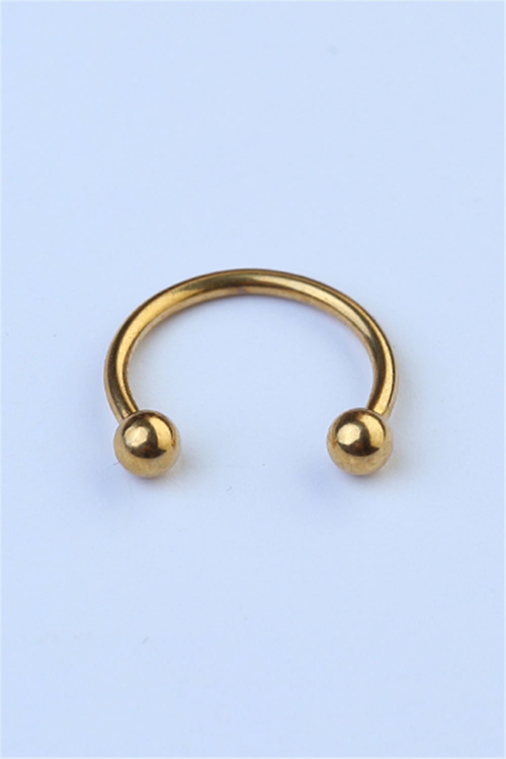 Düz Yarımay Gold Piercing