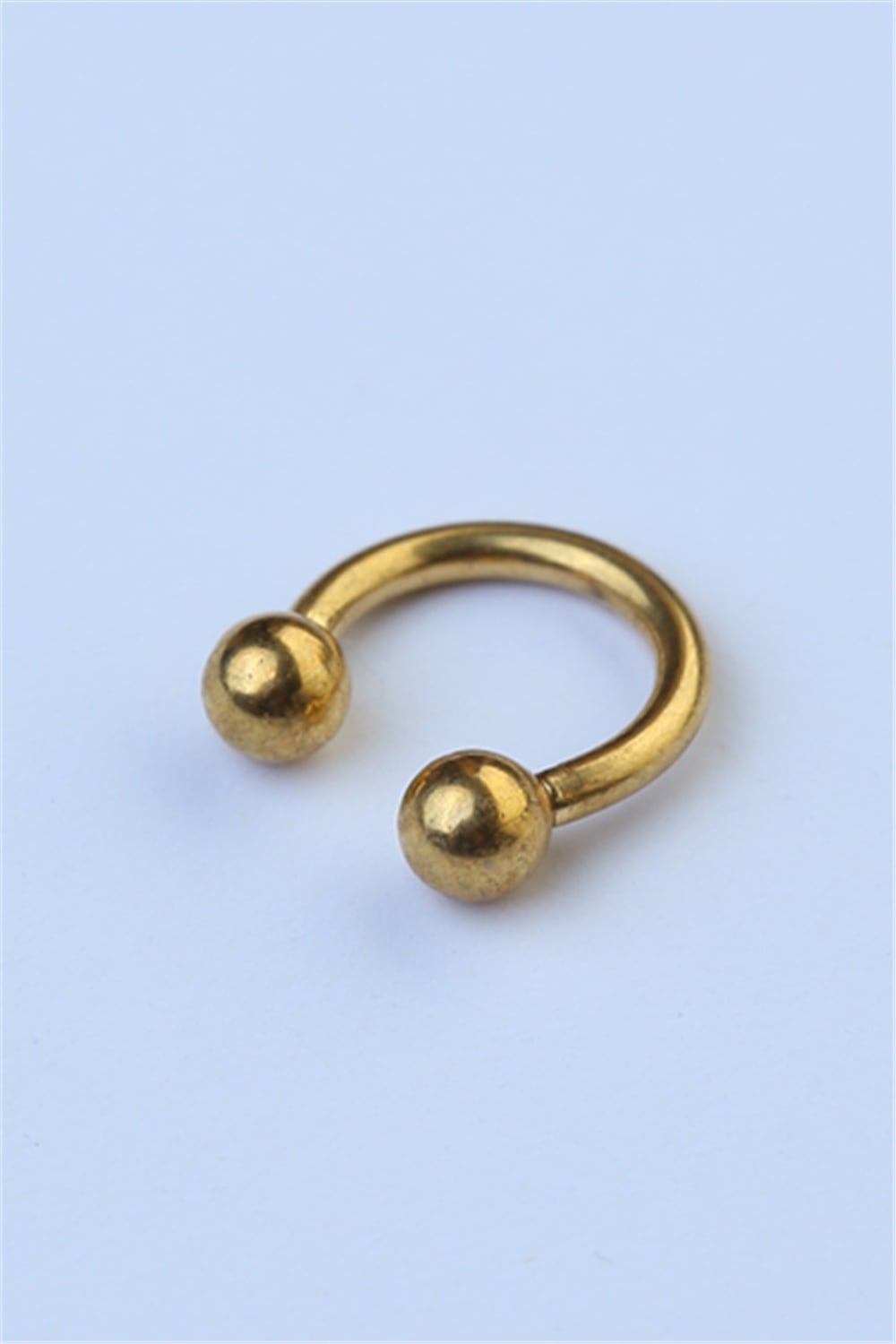 Düz Yarımay Gold Piercing