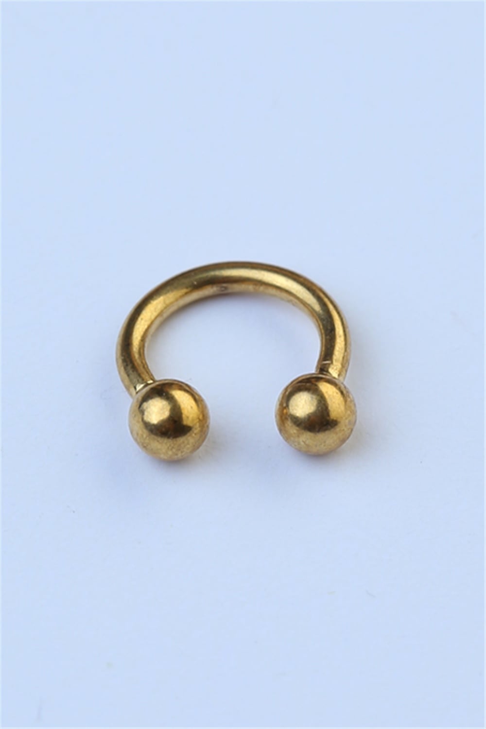Düz Yarımay Gold Piercing