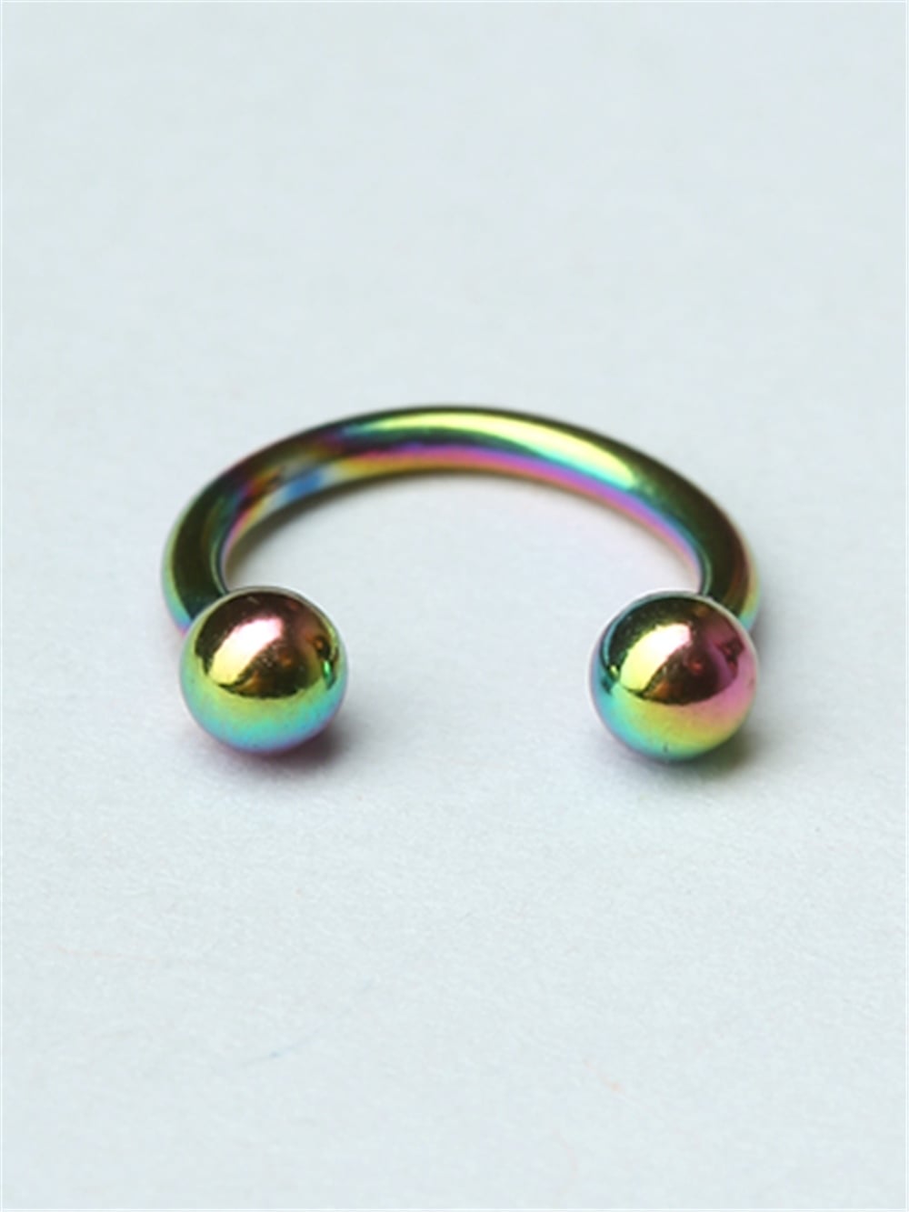 Düz Yarımay Hologram Piercing