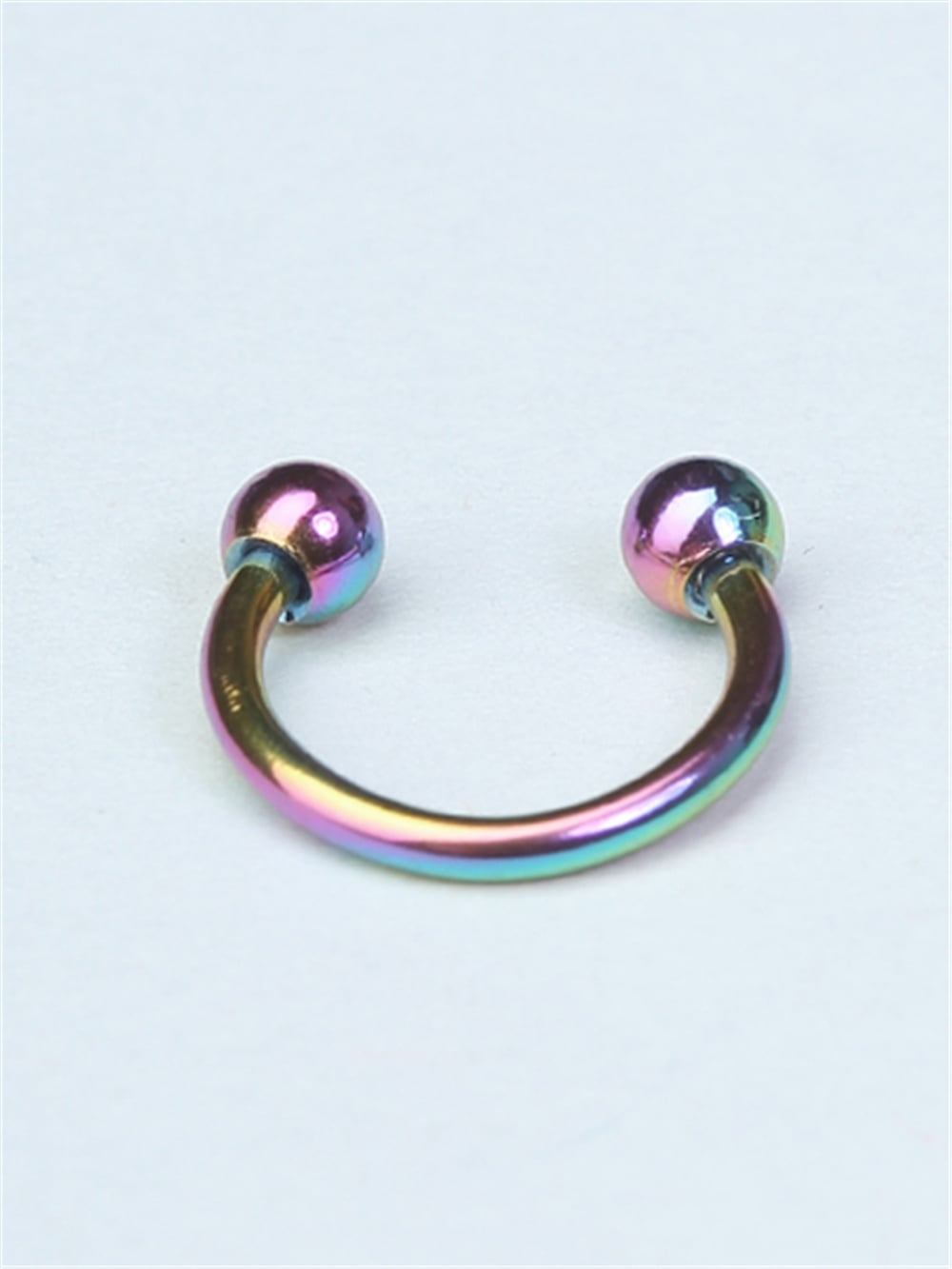 Düz Yarımay Hologram Piercing