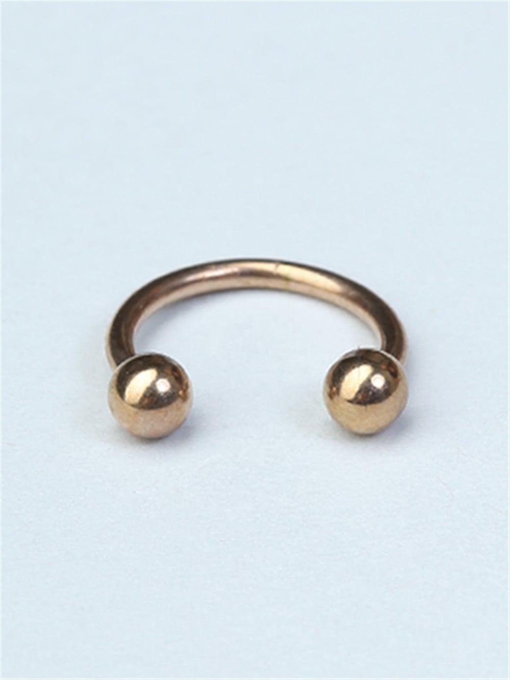 Düz Yarımay Rose Gold Piercing