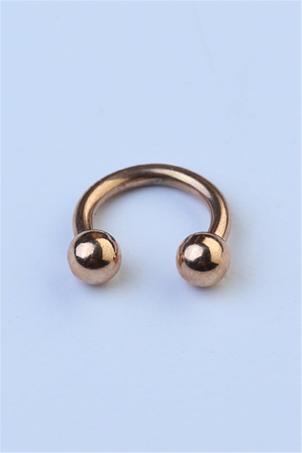 Düz Yarımay Rose Gold Piercing