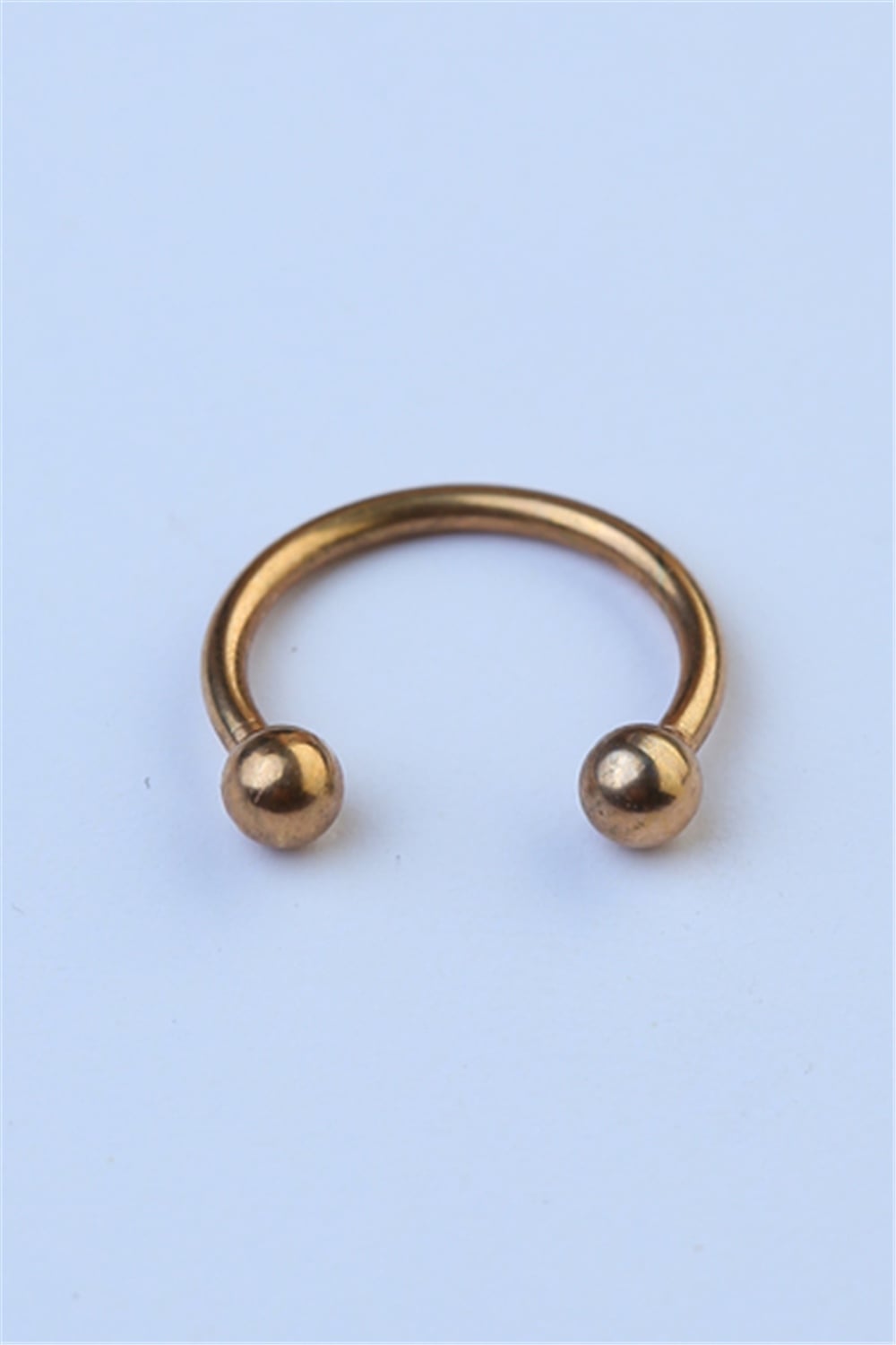 Düz Yarımay Rose Gold Piercing