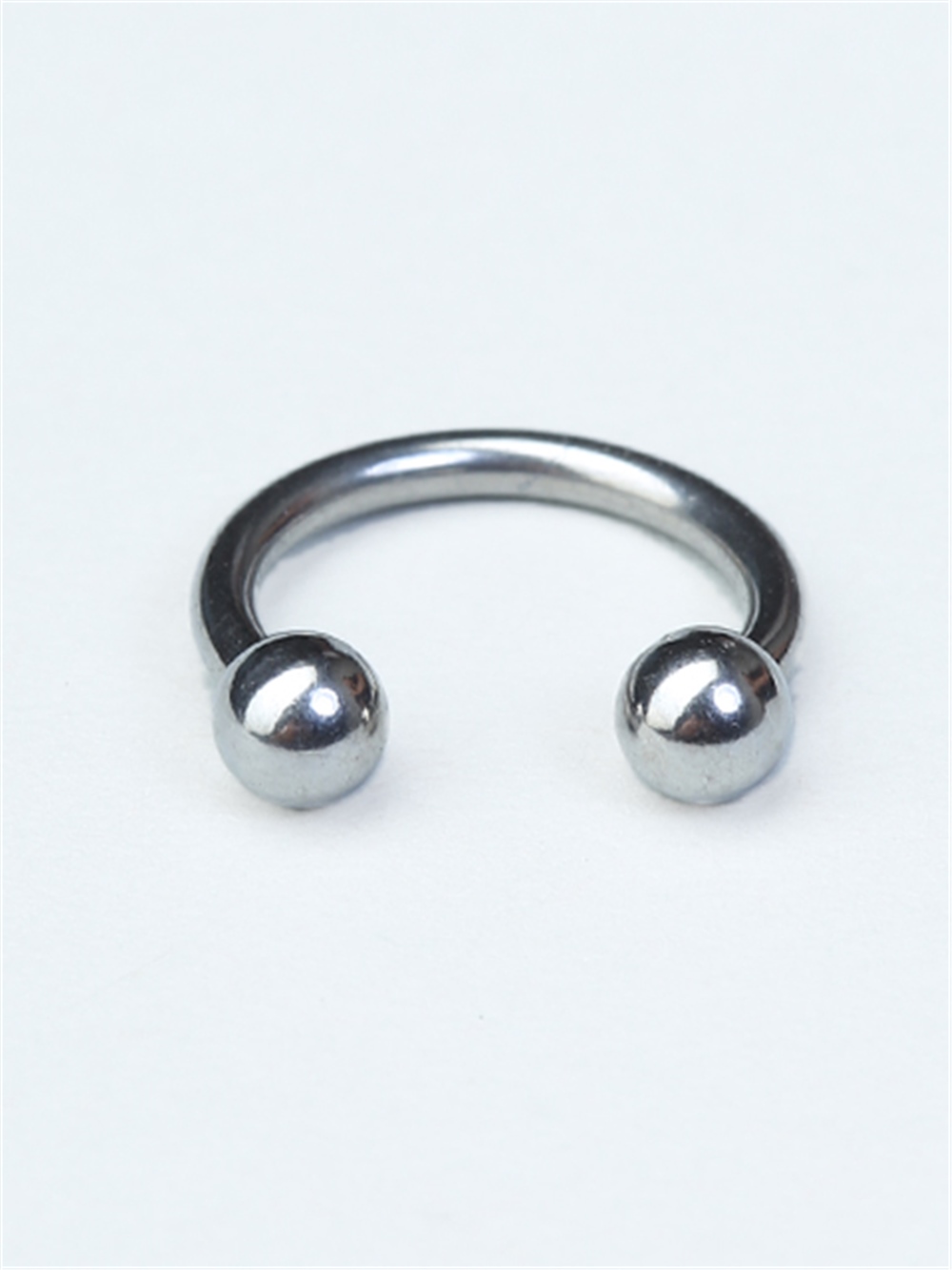 Düz Yarımay Silver Piercing