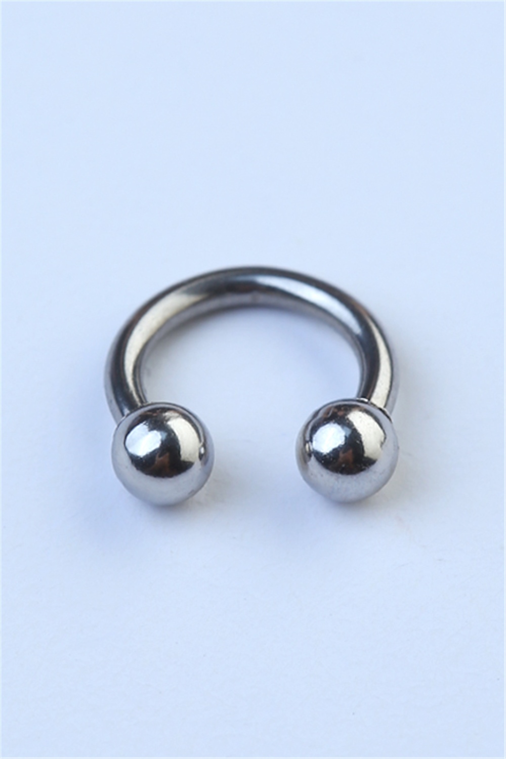 Düz Yarımay Silver Piercing