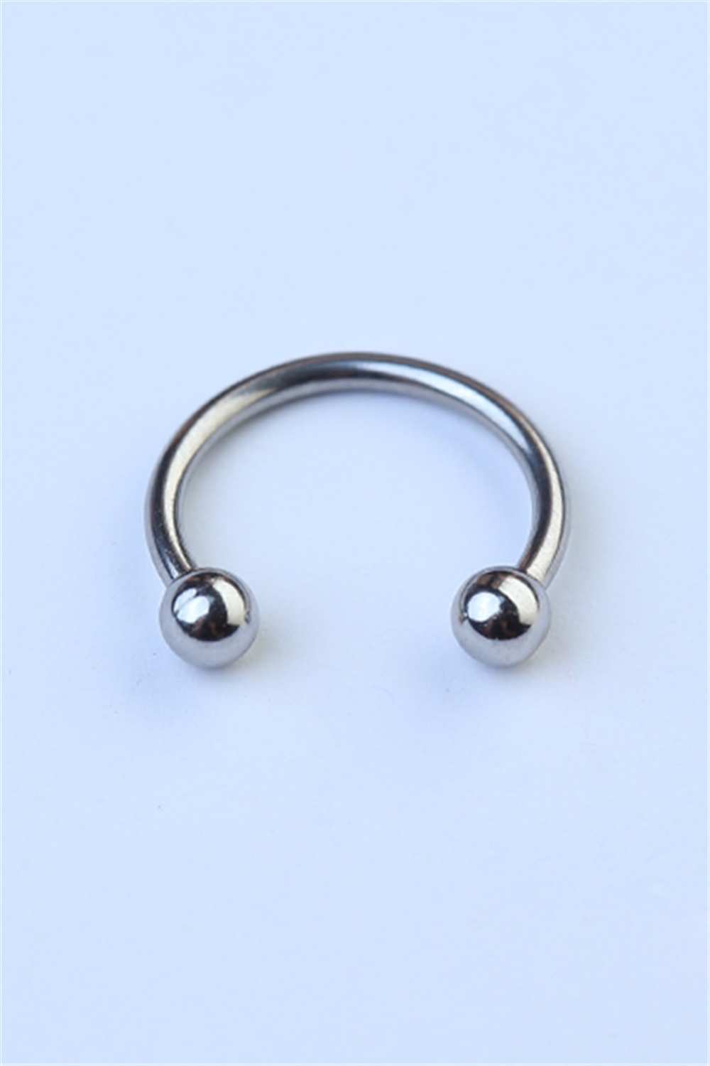Düz Yarımay Silver Piercing