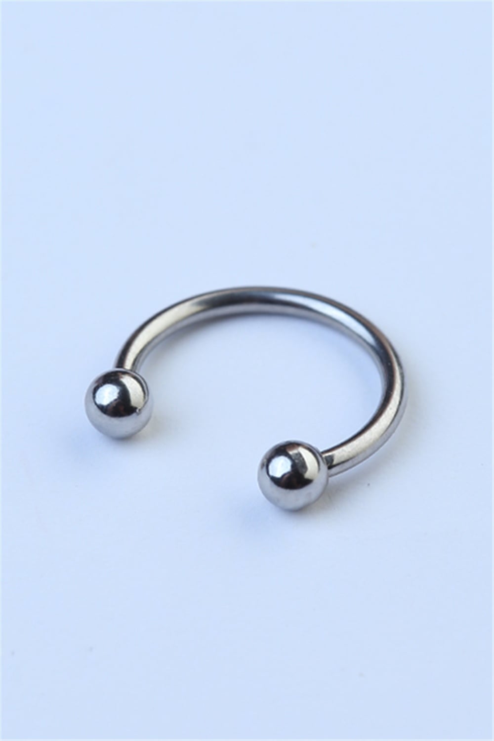 Düz Yarımay Silver Piercing