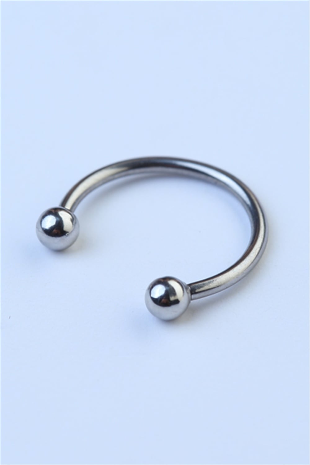 Düz Yarımay Silver Piercing
